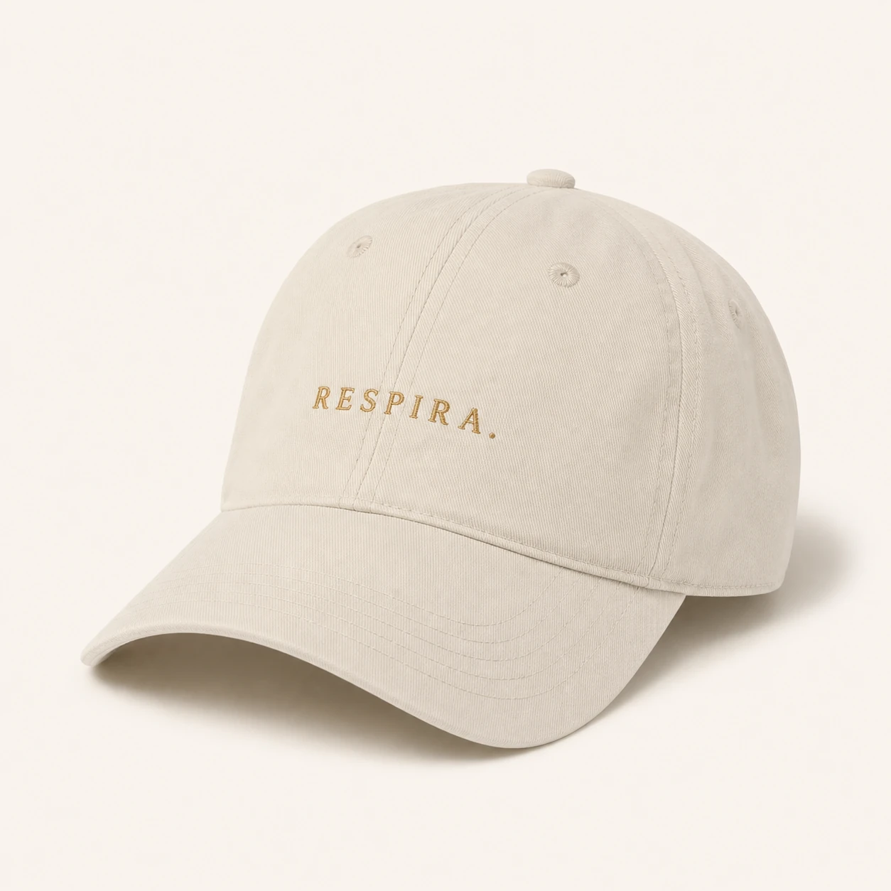 Gorra Respira color hueso, vista frontal