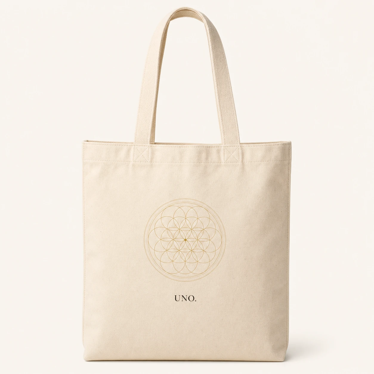 Tote Uno de lona natural, vista frontal